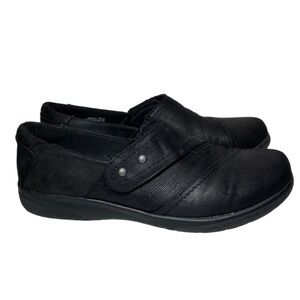 Yuu Phoria Dezary Slip On Shoes Women’s 9.5 M Black Hook & Loop Clogs Loafers